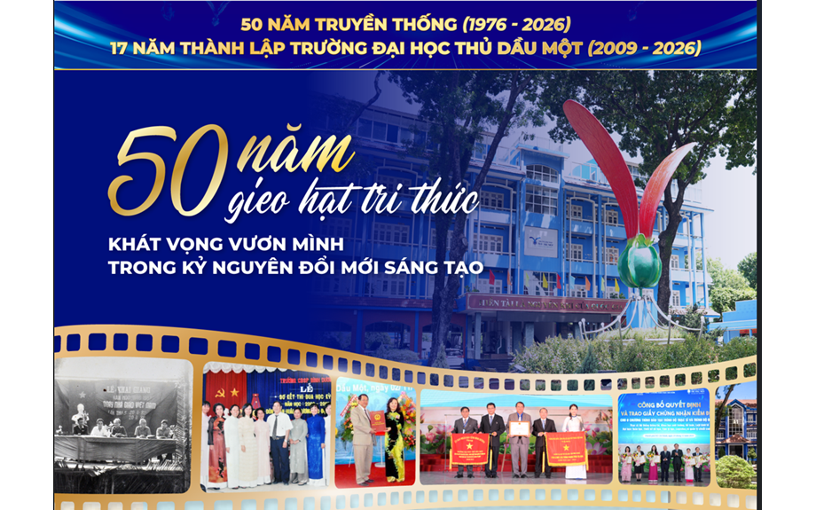 Trường Đại học Thủ Dầu Một: 50 năm gieo hạt tri thức - Khát vọng vươn mình trong kỷ nguyên đổi mới sáng tạo